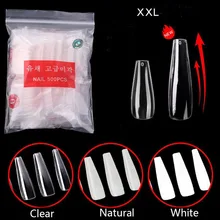 600PCS XXL NO C Curved 10Sizes #0-9 Natural Transparent Square Straight Long Coffine Arcylic Tips Manicure Artificial False Nail
600PCS XXL NO C Curved 10Sizes #0-9 Natural Transparent Square Straight Long Coffine Arcylic Tips Manicure Artificial False Nail