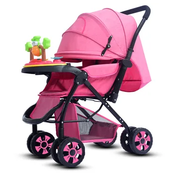 

2020 Baby stroller super light foldable baby stroller can sit on the easy lying baby umbrella car BB trolley on the plane 0-3Y