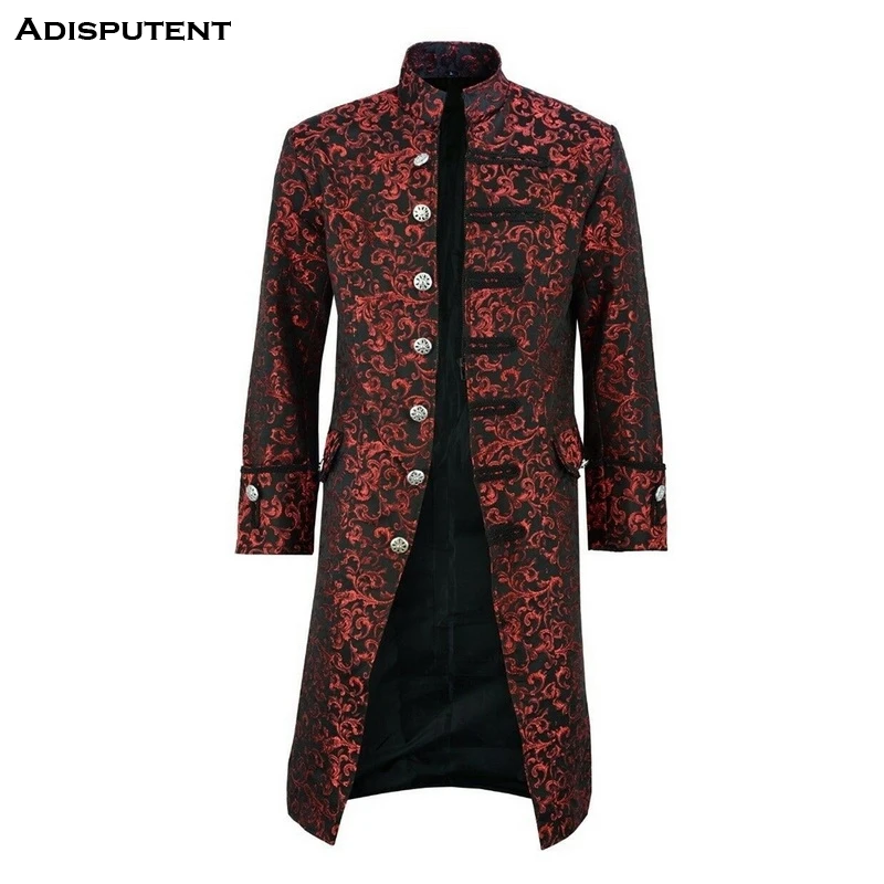 Adisputent 2019 New Mens Retro Tailcoat Jacket Goth Long Steampunk Formal Gothic Victorian Frock Coat Costume for Halloween
Adisputent 2019 New Mens Retro Tailcoat Jacket Goth Long Steampunk Formal Gothic Victorian Frock Coat Costume for Halloween