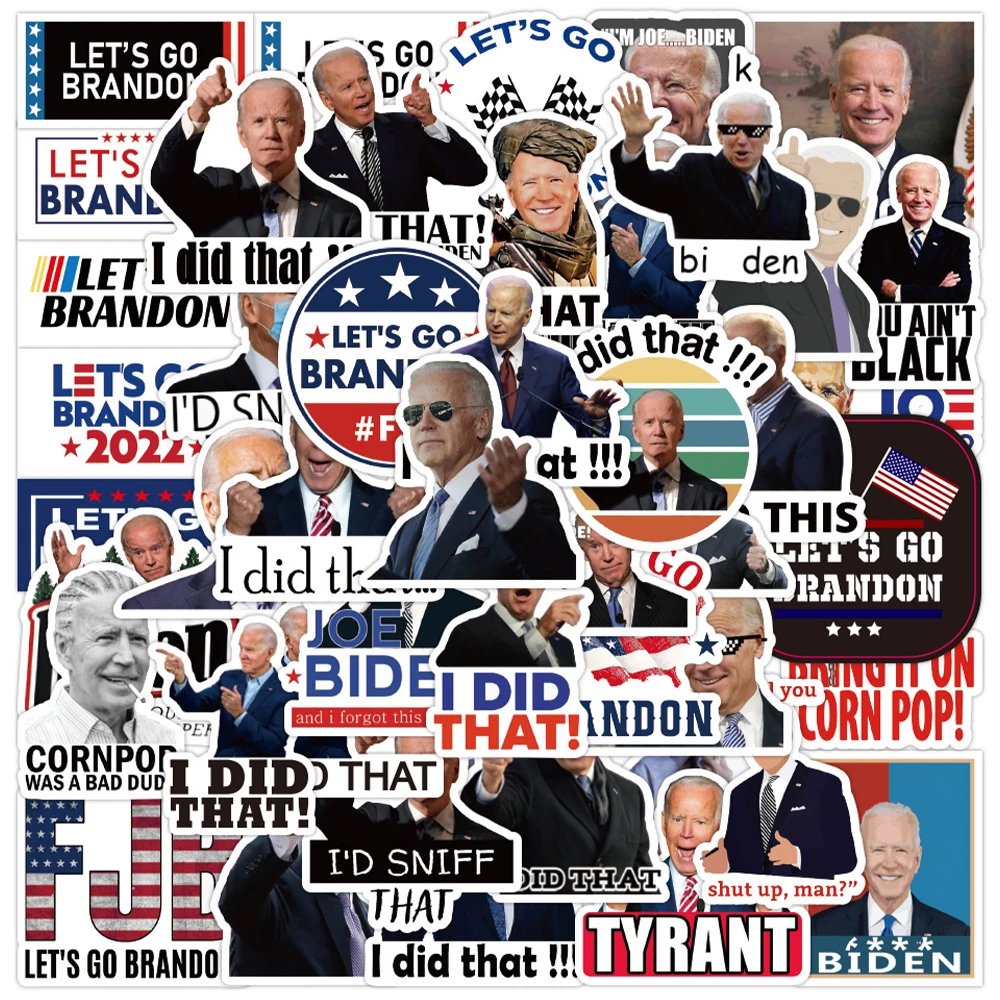 50 шт./лот «I Did That Let's Go», наклейки с Брэндоном, наклейки с президентом США, Biden, наклейки для багажа, скейтборда, ноутбука, автомобильные наклейки, Прямая поставка
50 шт./лот «I Did That Let's Go», наклейки с Брэндоном, наклейки с президентом США, Biden, наклейки для багажа, скейтборда, ноутбука, автомобильные наклейки, Прямая поставка