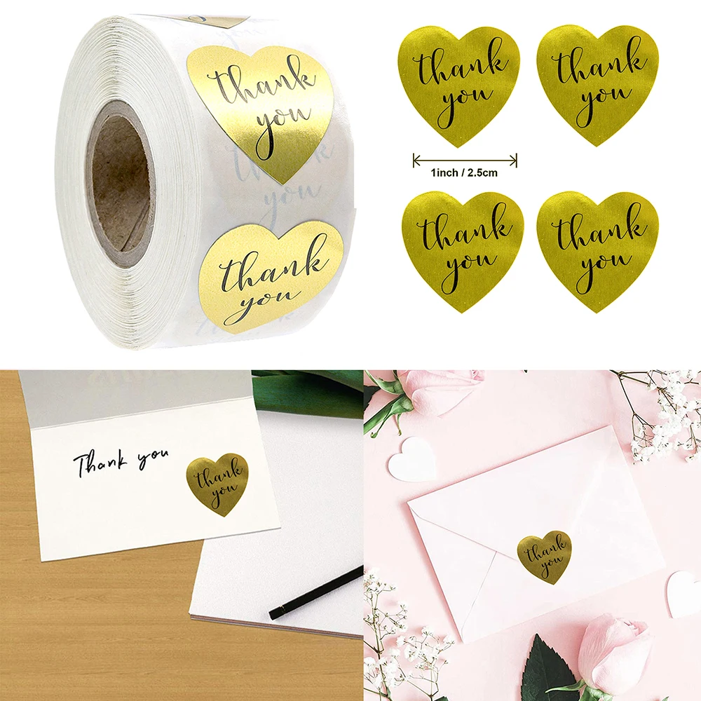 500pcs 1 Inch Golden Love Heart Thank You Sticker Wdding Envelope DIY Decoration Gift Box/ Bag Seal Label Stickers
500pcs 1 Inch Golden Love Heart Thank You Sticker Wdding Envelope DIY Decoration Gift Box/ Bag Seal Label Stickers