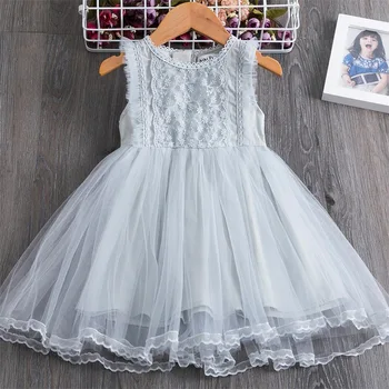 Kids Girl Ball Gown Dress NEW Grey Toddler Girl Summer Lace Dress 2-7Year Princess Birthday Party Dress Children Clothing 
Kids Girl Ball Gown Dress NEW Grey Toddler Girl Summer Lace Dress 2-7Year Princess Birthday Party Dress Children Clothing