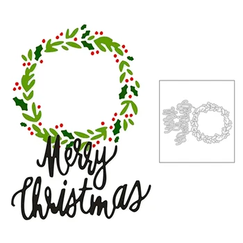 2020 New Round Wreath Embossing and Words Merry Christmas Metal Cutting Dies For DIY Making Greeting Card Scrapbooking No Stamps
2020 New Round Wreath Embossing and Words Merry Christmas Metal Cutting Dies For DIY Making Greeting Card Scrapbooking No Stamps