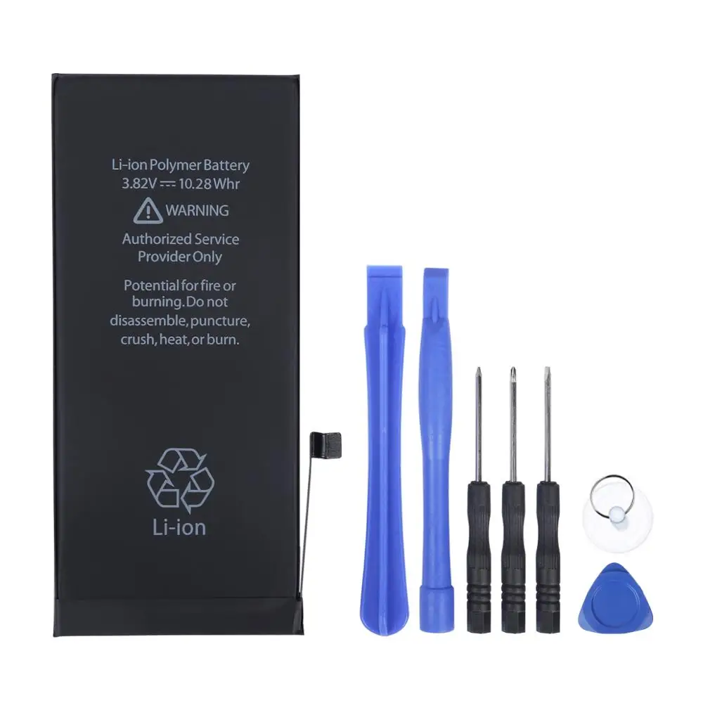 For Apple Iphone 6/6s/6Plus/6sPlus/7G/7P/8/8P with Tools Rechargeable Li polymer Battery with tools made by Hixon
For Apple Iphone 6/6s/6Plus/6sPlus/7G/7P/8/8P with Tools Rechargeable Li polymer Battery with tools made by Hixon