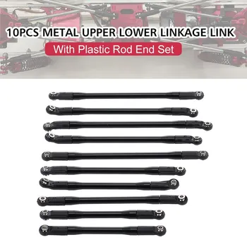 10PCS Metal Upper Lower Linkage Link With Plastic Rod End Set for 1/10 AXIAL SCX10II 90046 90047 RC Crawler Car
10PCS Metal Upper Lower Linkage Link With Plastic Rod End Set for 1/10 AXIAL SCX10II 90046 90047 RC Crawler Car