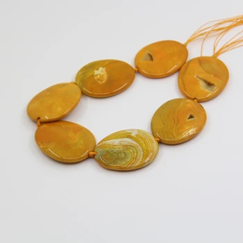15.5"/strand Large Size Yellow Dragon Veins Agates Oval Slab Loose Bead,Gems Onxy Slice Nugget Pendant Necklace Jewelry Supplier
15.5"/strand Large Size Yellow Dragon Veins Agates Oval Slab Loose Bead,Gems Onxy Slice Nugget Pendant Necklace Jewelry Supplier