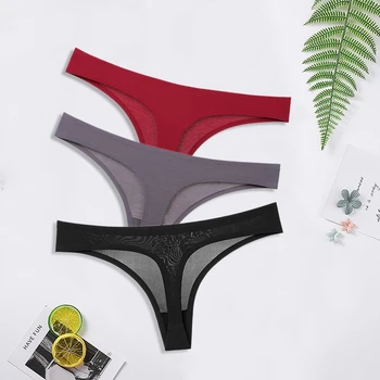 Sexy Seamless Thongs Ice Silk G-String for Women Cotton Women Panties Underwear Girls Ladies Bikini Briefs Lingerie 3 Pcs/set
Sexy Seamless Thongs Ice Silk G-String for Women Cotton Women Panties Underwear Girls Ladies Bikini Briefs Lingerie 3 Pcs/set
