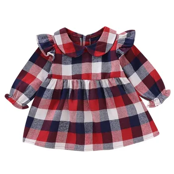 Baby Girls Dress Warm lattice Long-Sleeve Princess Dress Kids Clothes Children Dresses For Toddler baby Christmas costume New 
Baby Girls Dress Warm lattice Long-Sleeve Princess Dress Kids Clothes Children Dresses For Toddler baby Christmas costume New