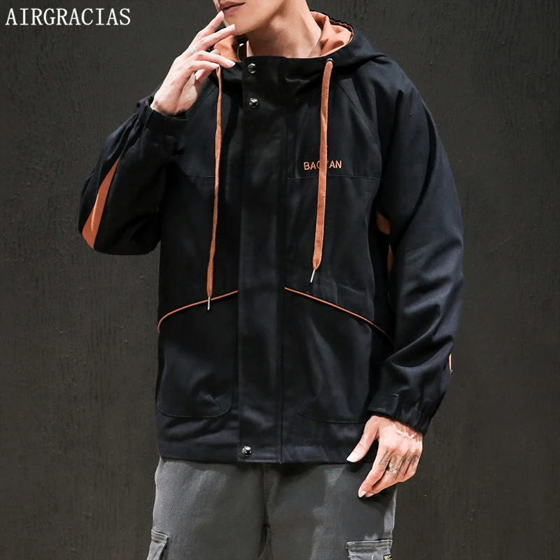 AIRGRACIAS Autumn New Jacket Men Solid Color Outwear Clothing Jacket Mens 95% Cotton Hooded Coat Pockets Casual Coats M-5XL
AIRGRACIAS Autumn New Jacket Men Solid Color Outwear Clothing Jacket Mens 95% Cotton Hooded Coat Pockets Casual Coats M-5XL
