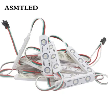 DC12V SMD 5050 RGB LED Module WS2811 Pixel Digital Full color Injection led Module Waterproof Sign Shop Banner Channel Letters
DC12V SMD 5050 RGB LED Module WS2811 Pixel Digital Full color Injection led Module Waterproof Sign Shop Banner Channel Letters