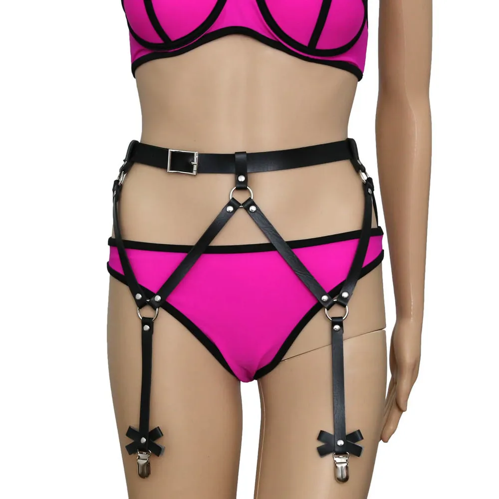 Punk Sexy Leather Garters Belt Women High Waist PU Leather cosplay Stocking Belts Suspender Lingerie gothic Exotic Accessories
Punk Sexy Leather Garters Belt Women High Waist PU Leather cosplay Stocking Belts Suspender Lingerie gothic Exotic Accessories