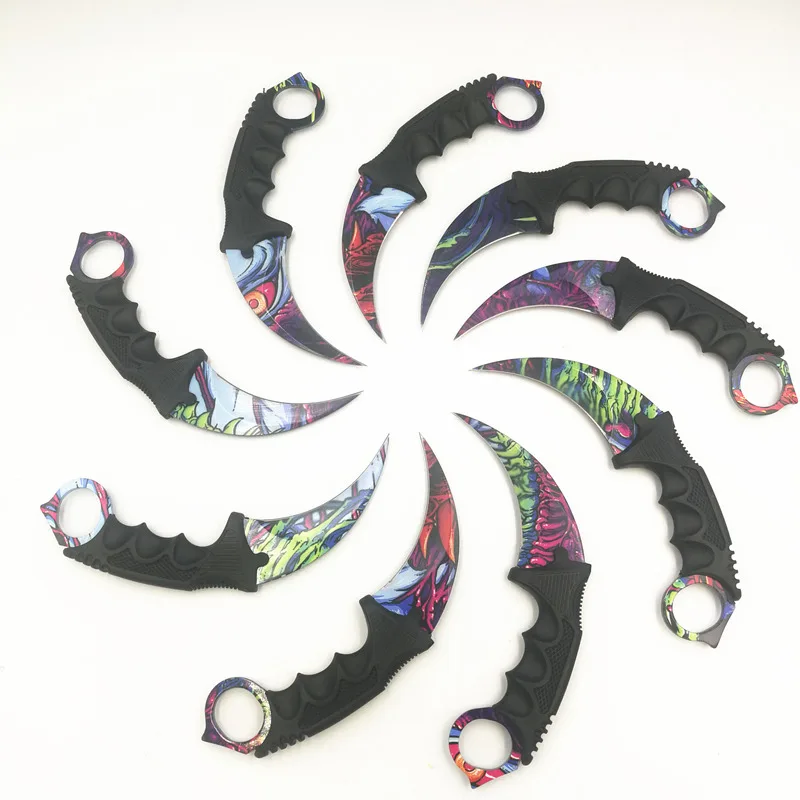 Unique Pattern CS Tactical Self Defense GO Counter Strike Offensive Claw Karambit Neck Knife Combat Fight Camp Hike Outdoor
Unique Pattern CS Tactical Self Defense GO Counter Strike Offensive Claw Karambit Neck Knife Combat Fight Camp Hike Outdoor
