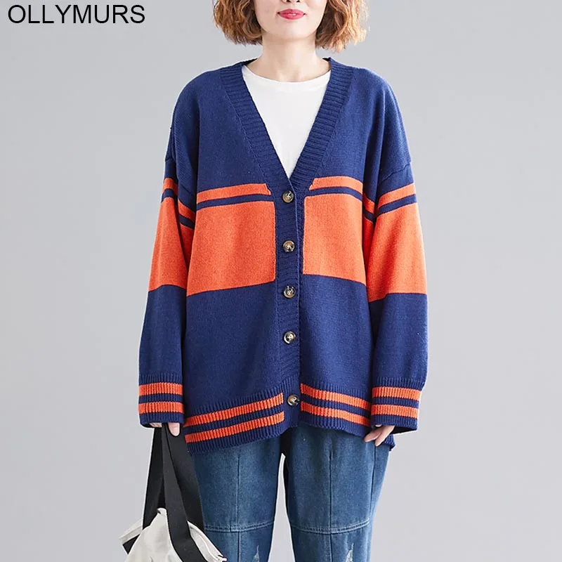 Plus Size Knited Cardigan Sweater Women 2019 New Autumn Winter Vintage Cardigans Coat Korean Stripe Casual Knit Sweaters 6XL 7XL
Plus Size Knited Cardigan Sweater Women 2019 New Autumn Winter Vintage Cardigans Coat Korean Stripe Casual Knit Sweaters 6XL 7XL