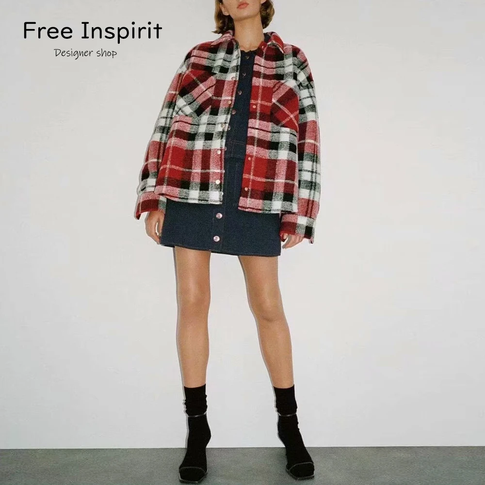 Free Inspirit New Arrival England Style Casual Top Matching Check Square Collar Single Breasted Warm Thick Winter Shirt Coat
Free Inspirit New Arrival England Style Casual Top Matching Check Square Collar Single Breasted Warm Thick Winter Shirt Coat