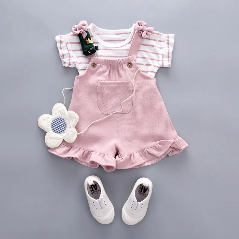 PatPat 2020 New Summer and Spring 2-piece Cute Striped Top and Ruffle-cuffs Overalls for Baby and Toddler Girl Sets
PatPat 2020 New Summer and Spring 2-piece Cute Striped Top and Ruffle-cuffs Overalls for Baby and Toddler Girl Sets