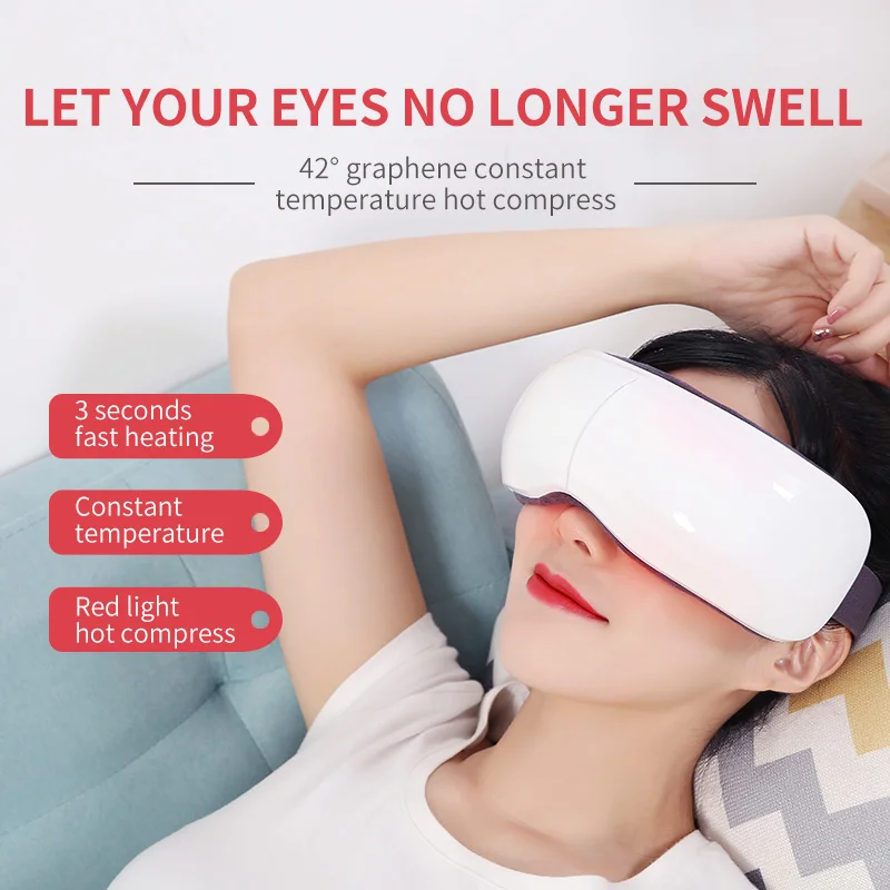 Eye Massager Electric Portable USB Rechargeable Adjustable Pressure Eye Protection with Heating Air Pressure Music
Eye Massager Electric Portable USB Rechargeable Adjustable Pressure Eye Protection with Heating Air Pressure Music