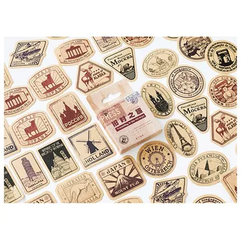 46 Pcs Sticker For Vintage Travelling Adhesive Stickers Decorative Album Diary Stick Tablet Phone Stickers
46 Pcs Sticker For Vintage Travelling Adhesive Stickers Decorative Album Diary Stick Tablet Phone Stickers