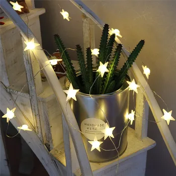 2.3m LED Star String Lights Christmas Garland Battery AA Powered Led Wedding Party Curtain String Fairy Lights For Home
2.3m LED Star String Lights Christmas Garland Battery AA Powered Led Wedding Party Curtain String Fairy Lights For Home