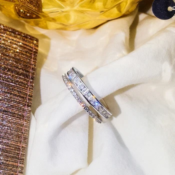 Hot Sale Genuine 925 Sterling silver 5a CZ Stone Ring Band Jewelry Simple Round Thin Rings for Women Element Ring New Fashion
Hot Sale Genuine 925 Sterling silver 5a CZ Stone Ring Band Jewelry Simple Round Thin Rings for Women Element Ring New Fashion