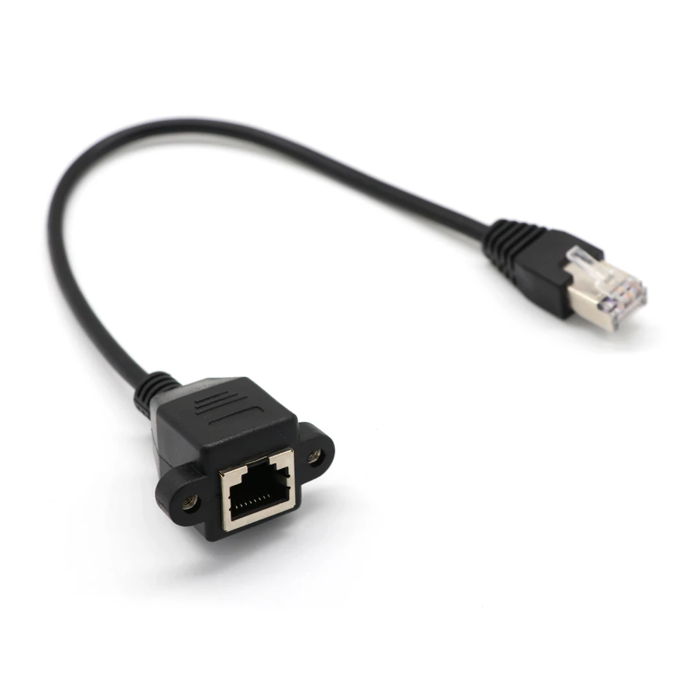RJ45 Male To Female Network Extension Cable Ethernet Connector Cord 30cm RJ45 Male To Female Network Extension Cable Ethernet Connector Cord 30cm