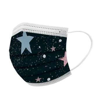 10/20/30/50pc Adult Disposable Star Moon Print Face Mask Windproof Dustproof Breathable 3 Layer Non-woven Ear Loop Mascarillas
10/20/30/50pc Adult Disposable Star Moon Print Face Mask Windproof Dustproof Breathable 3 Layer Non-woven Ear Loop Mascarillas