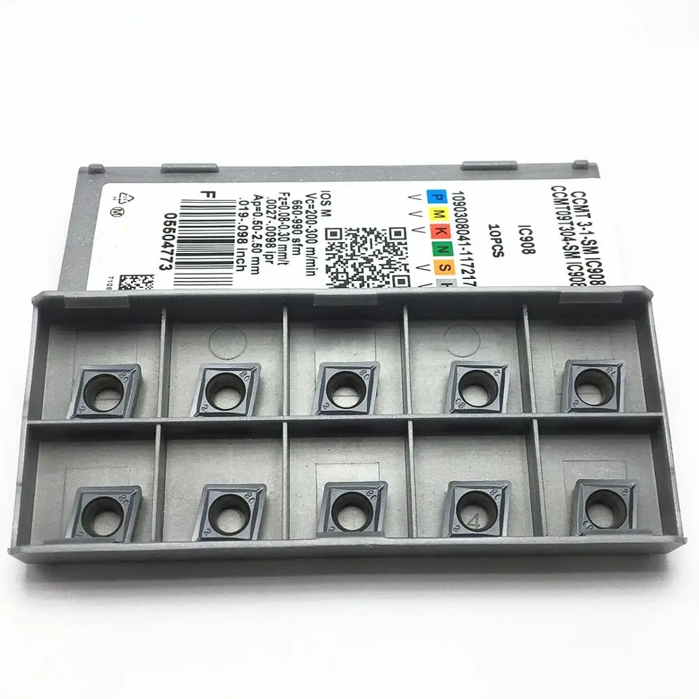 Carbide CCMT09T304 SM IC908 internal turning tool blade lathe tool CNC metal cutting tool turning tool CCMT 09T304
Carbide CCMT09T304 SM IC908 internal turning tool blade lathe tool CNC metal cutting tool turning tool CCMT 09T304