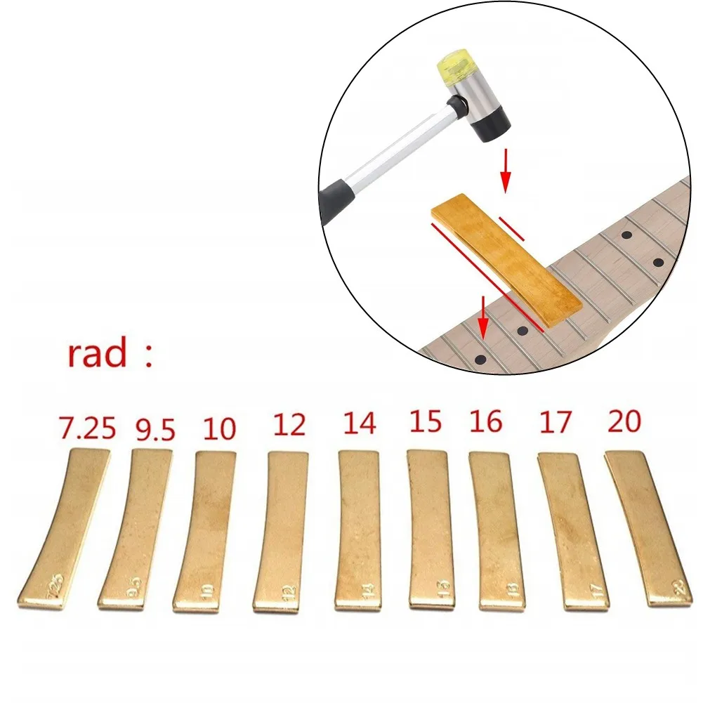 9 Size Guitar Radius Brass Fingerboard Fret Press Caul Insert Guitar DIY Brass Guitar Radius Fret Press Caul Insert Luthier Tool
9 Size Guitar Radius Brass Fingerboard Fret Press Caul Insert Guitar DIY Brass Guitar Radius Fret Press Caul Insert Luthier Tool