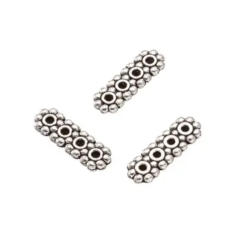 100pcs 4-Hole Rectangle Tibetan Silver Color Spacer Bars for Jewelry making 13.5x4.5mm Hole: 1mm
100pcs 4-Hole Rectangle Tibetan Silver Color Spacer Bars for Jewelry making 13.5x4.5mm Hole: 1mm