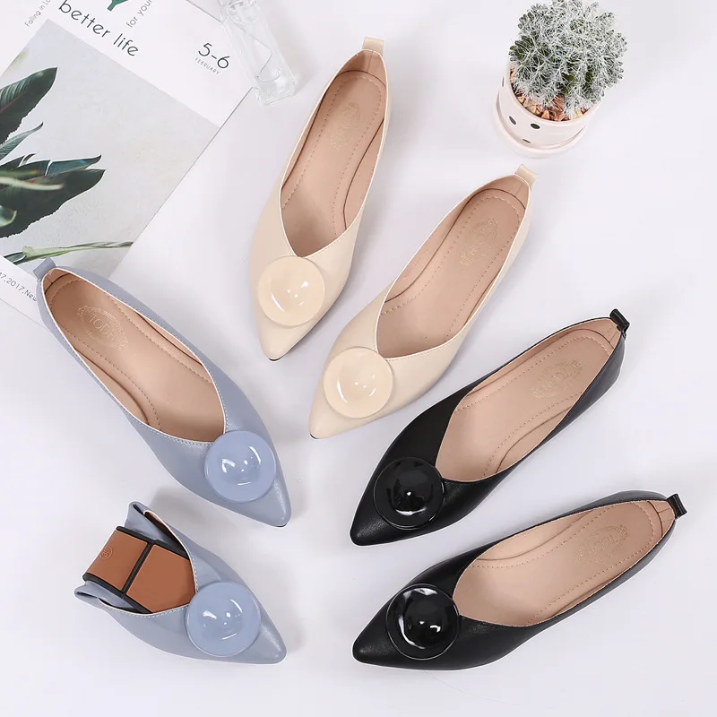 Pointy Round buckle moccasins women shallow single shoes soft sole foldable-up flats women casual espadrilles microfiber loafers
Pointy Round buckle moccasins women shallow single shoes soft sole foldable-up flats women casual espadrilles microfiber loafers