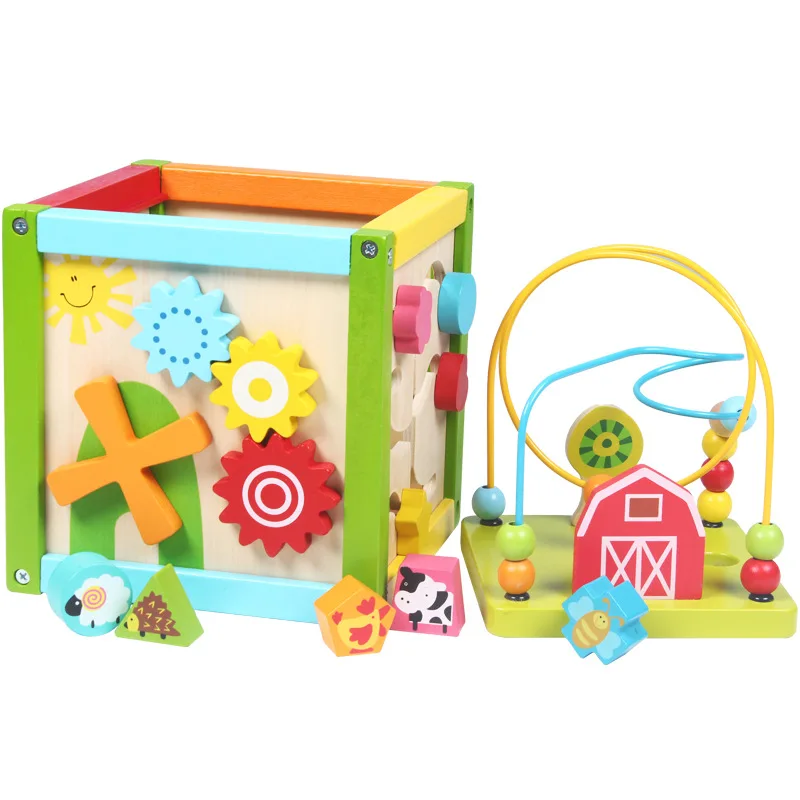 Wooden Early Education Fun Multi-functional Bead-stringing Toy Treasure Chest Beaded Bracelet Baby GIRL'S And BOY'S Creative Chi
Wooden Early Education Fun Multi-functional Bead-stringing Toy Treasure Chest Beaded Bracelet Baby GIRL'S And BOY'S Creative Chi