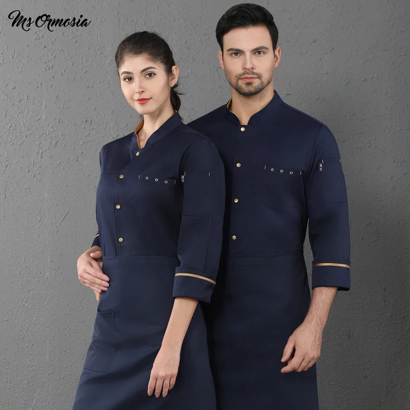 quality Chef Jacket Long Sleeves Restaurant Uniform Chef Coat Kitchen Work Wear Catering Cook Baking jacket Service Chef Tops
quality Chef Jacket Long Sleeves Restaurant Uniform Chef Coat Kitchen Work Wear Catering Cook Baking jacket Service Chef Tops