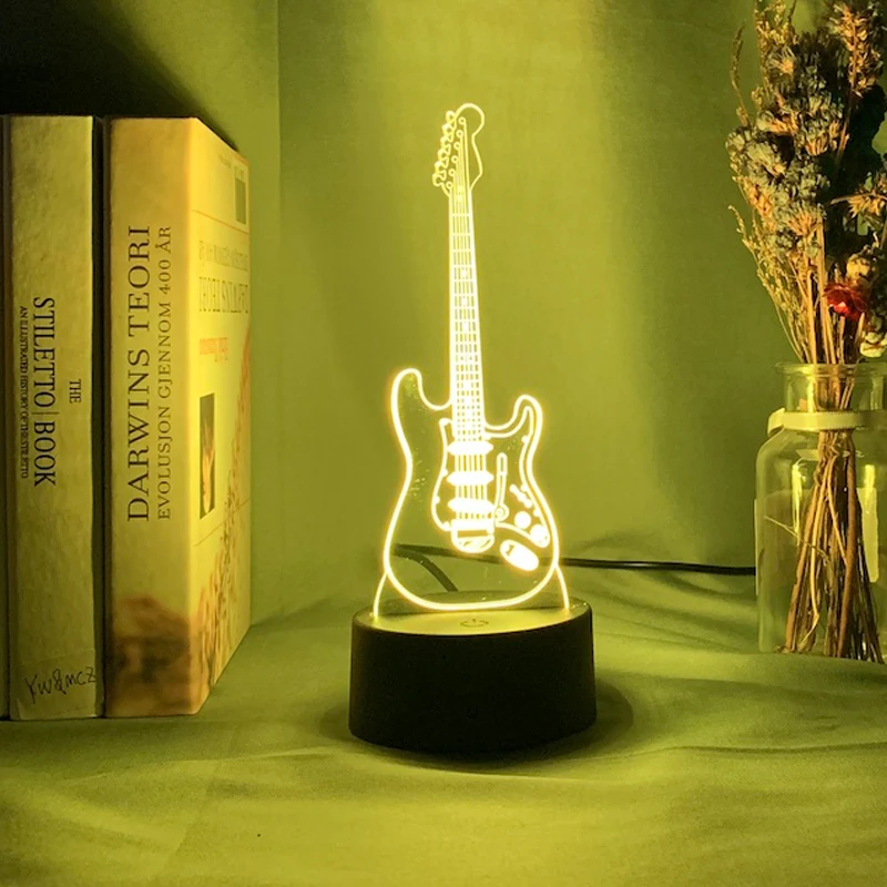 Musical Instrument Baby Night Light Led 7 Colors Changing Bedroom Decor Light Guitar Gift for Kids Girls Table Usb 3d Lamp Bass
Musical Instrument Baby Night Light Led 7 Colors Changing Bedroom Decor Light Guitar Gift for Kids Girls Table Usb 3d Lamp Bass