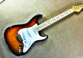 Top quality FPST-1003 3TS color solid body white pickguard maple fretboard gold hardware electric guitar, Free shipping
Top quality FPST-1003 3TS color solid body white pickguard maple fretboard gold hardware electric guitar, Free shipping