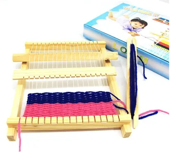 Children Hand Knitting Toy DIY Weaving Machine Mini Loom Kids Intelligence Develop Eaducational Hand Eye Wooden Toys
Children Hand Knitting Toy DIY Weaving Machine Mini Loom Kids Intelligence Develop Eaducational Hand Eye Wooden Toys