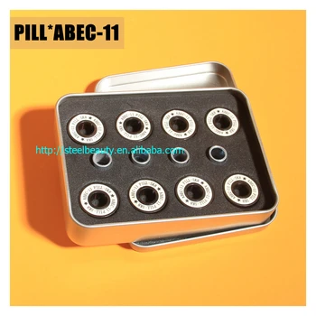 PILL*SK8 skateboard ABEC-11 bearings branded factory storage good skate bearings chrome steel high speed
PILL*SK8 skateboard ABEC-11 bearings branded factory storage good skate bearings chrome steel high speed