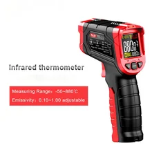 TASI 880 Degrees Celsius Colorful Display High Temperature Infrared Laser Thermometer
TASI 880 Degrees Celsius Colorful Display High Temperature Infrared Laser Thermometer