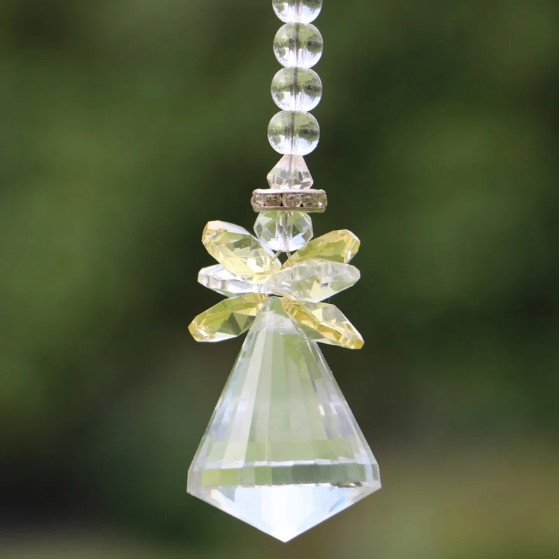

1PCS Chakra Crystal Handmade Angel Crystal Ball Suncatcher Hanging DIY Pendant Home Ornament