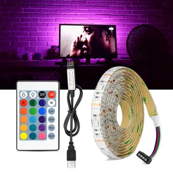 TV Backlight Lamp USB Led Strips Neon led light strip 2835 5050 RGB led strip light IR Remote led lights for room ledy do pokoju
TV Backlight Lamp USB Led Strips Neon led light strip 2835 5050 RGB led strip light IR Remote led lights for room ledy do pokoju