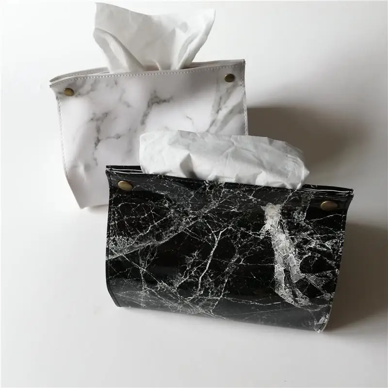 Tissue Box Holder European Style Marble Marble Pattern Pu Leather Tissue Case Container Home Car Napkin Papers Dispenser Holder
Tissue Box Holder European Style Marble Marble Pattern Pu Leather Tissue Case Container Home Car Napkin Papers Dispenser Holder