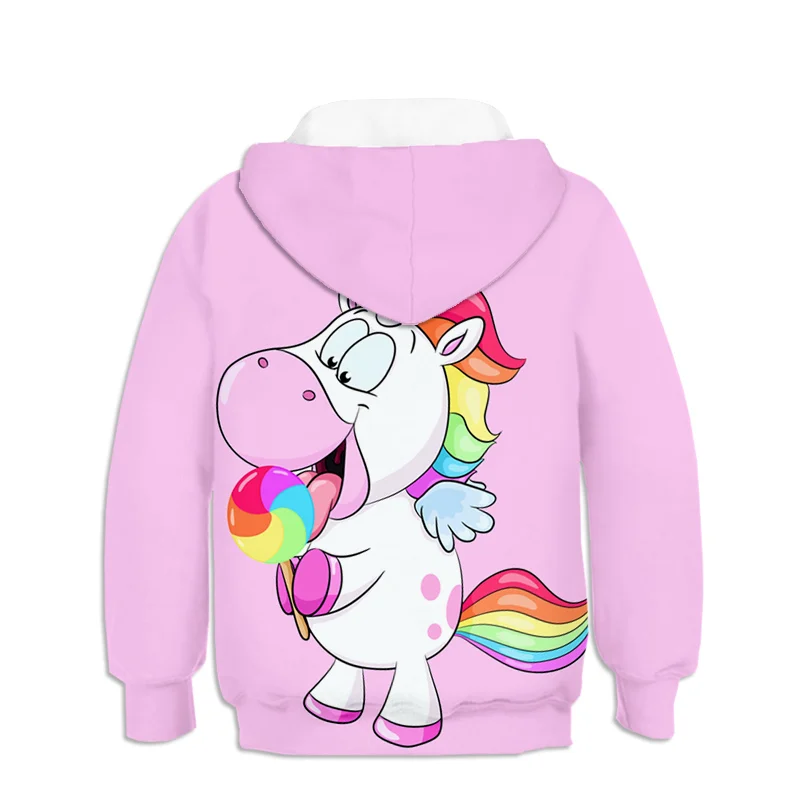 Unicorn 3D Printed Cartoon Hoodie Pullover Unicorn 3D Printed Cartoon Hoodie Pullover