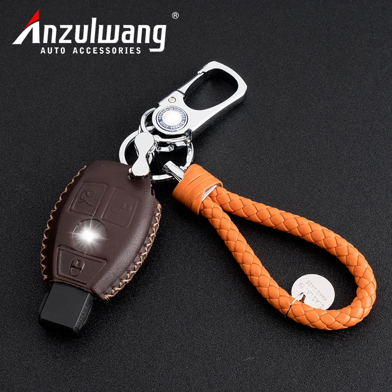 Чехол для автомобильного ключа ANZULWANG Smart Start чехол из натуральной кожи с пряжкой