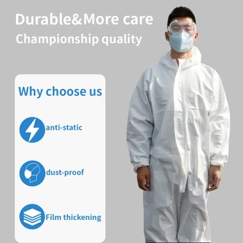 Protective Clothing Non-woven KL-87452 One-piece Isolation Gown Disposable Coverall Suit Anti-fog Isolate The Virus
Protective Clothing Non-woven KL-87452 One-piece Isolation Gown Disposable Coverall Suit Anti-fog Isolate The Virus