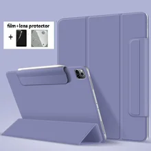 For IPad Pro 2020 12.9" Case Smart Cover Tri-fold Magnet Back Protector Buckle Clip for IPad Pro12.9 4th Generation A2229 Film
For IPad Pro 2020 12.9" Case Smart Cover Tri-fold Magnet Back Protector Buckle Clip for IPad Pro12.9 4th Generation A2229 Film