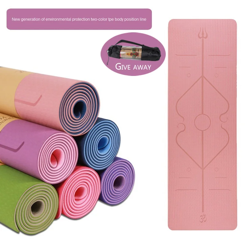 Yoga Mat Environmentally Friendly And Tasteless Non-slip Sports Fitness Yoga Mat Two-color Posture Line Tpe Yoga Mat
Yoga Mat Environmentally Friendly And Tasteless Non-slip Sports Fitness Yoga Mat Two-color Posture Line Tpe Yoga Mat