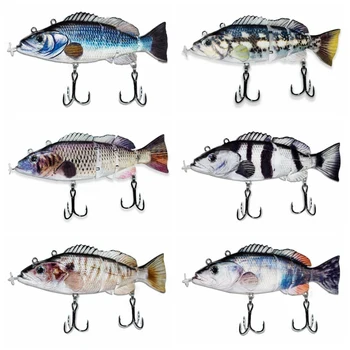 New Fishing Lures Electric Lure Wobblers For Fishing 4-Segement Swimbait USB Rechargeable Lure Flashing LED light Fishing lure
New Fishing Lures Electric Lure Wobblers For Fishing 4-Segement Swimbait USB Rechargeable Lure Flashing LED light Fishing lure
