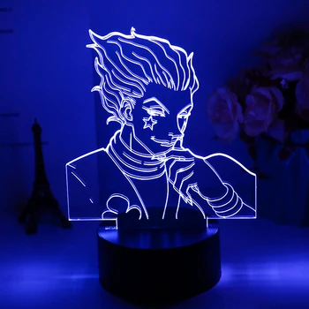 Kids Night Light Gift Led Touch Sensor Colorful Bedroom Nightlight Anime Hunter X Hunter Decor Light Cool 3d Lamp Hisoka Gadgets
Kids Night Light Gift Led Touch Sensor Colorful Bedroom Nightlight Anime Hunter X Hunter Decor Light Cool 3d Lamp Hisoka Gadgets