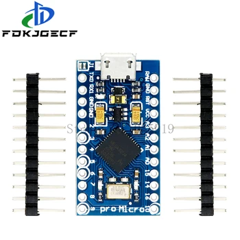 Pro Micro ATmega32U4 5V 16MHz Replace ATmega328 For Arduino Pro Mini With 2 Row Pin Header For Leonardo Mini Usb Interface
Pro Micro ATmega32U4 5V 16MHz Replace ATmega328 For Arduino Pro Mini With 2 Row Pin Header For Leonardo Mini Usb Interface