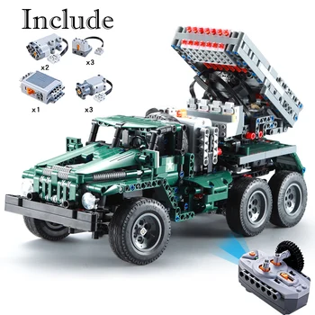 CADA RC Remote Control Rocket Launcher Truck 2 in 1 Military Weapon 1369pcs Building Blocks Bricks DIY Educational Toys Gifts
CADA RC Remote Control Rocket Launcher Truck 2 in 1 Military Weapon 1369pcs Building Blocks Bricks DIY Educational Toys Gifts
