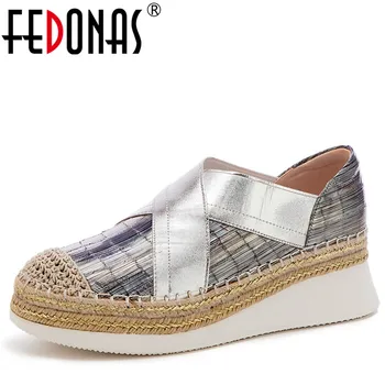 FEDONAS Women Sheepskin Casual Shoes Basic Shoes Spring Autumn Round Toe Blingbling Concise Shoes Woman
FEDONAS Women Sheepskin Casual Shoes Basic Shoes Spring Autumn Round Toe Blingbling Concise Shoes Woman