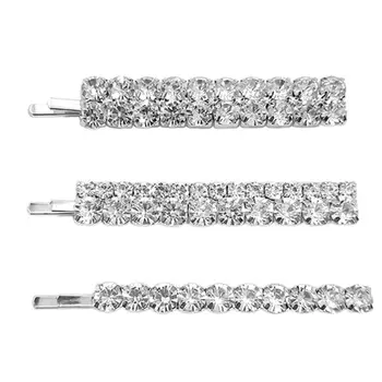 3Pcs/Set Ladies Banquet Wedding Bobby Pins Multi Rows Faux Crystal Drill Rhinestone Hair Clips Side Bangs Styling Party Barrette
3Pcs/Set Ladies Banquet Wedding Bobby Pins Multi Rows Faux Crystal Drill Rhinestone Hair Clips Side Bangs Styling Party Barrette